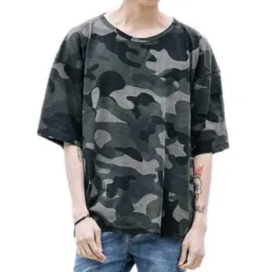 100%Cotton Breathable Summer Camo T Shirt