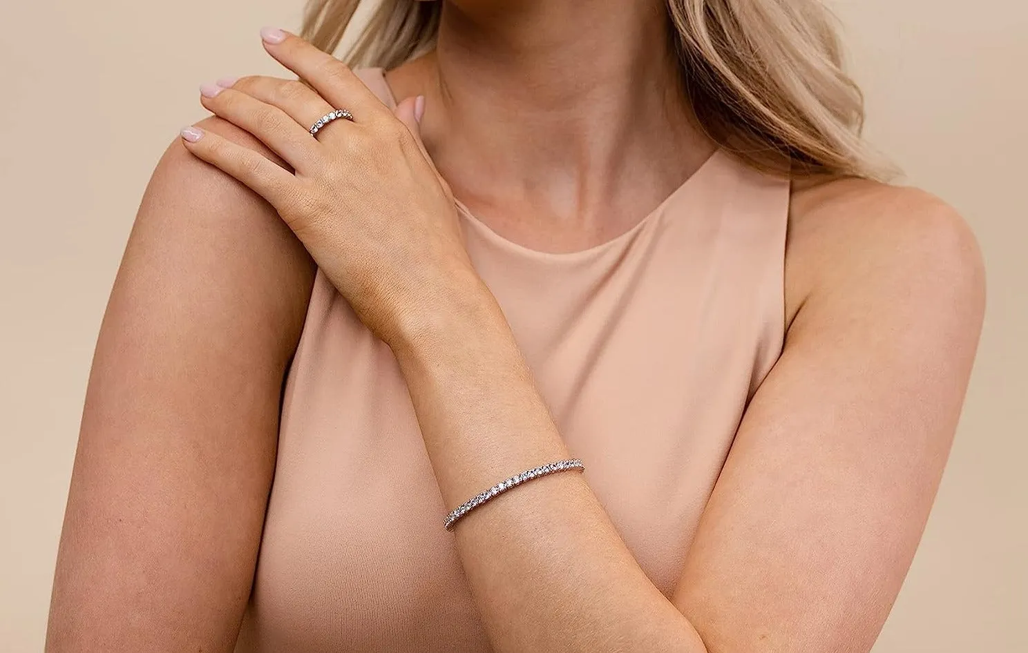 14K Gold Plated CZ Classic Tennis Bracelet