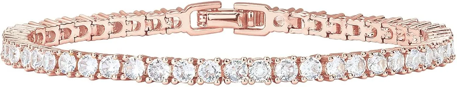 14K Gold Plated CZ Classic Tennis Bracelet