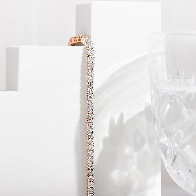 14K Gold Plated CZ Classic Tennis Bracelet