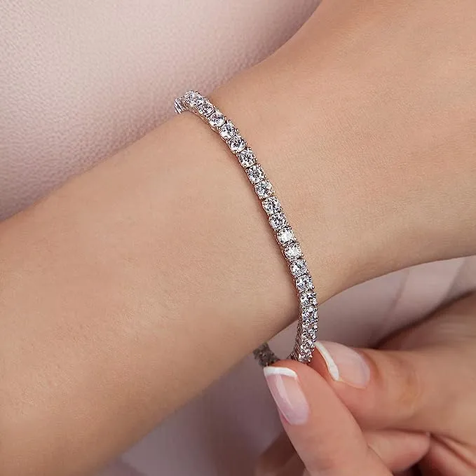 14K Gold Plated CZ Classic Tennis Bracelet