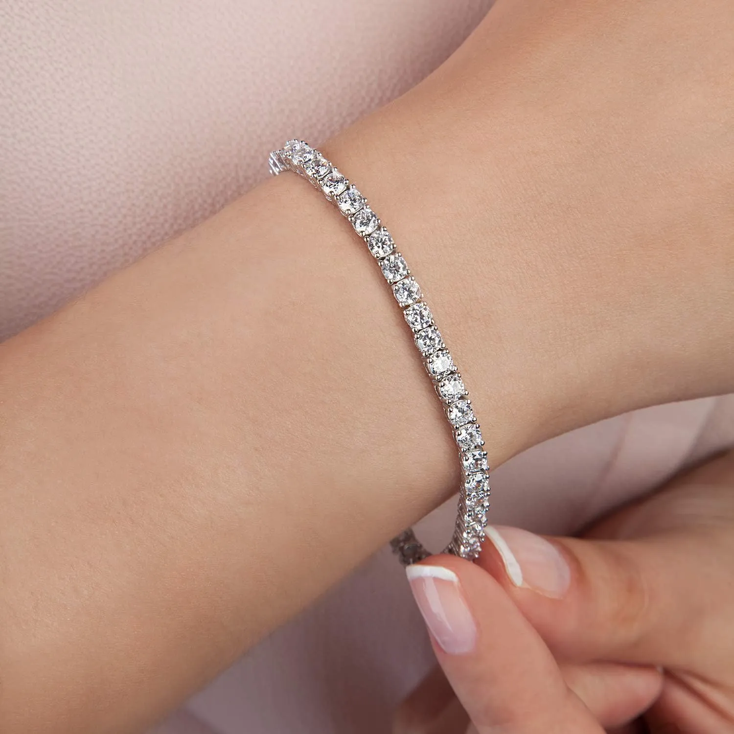 14K Gold Plated CZ Classic Tennis Bracelet