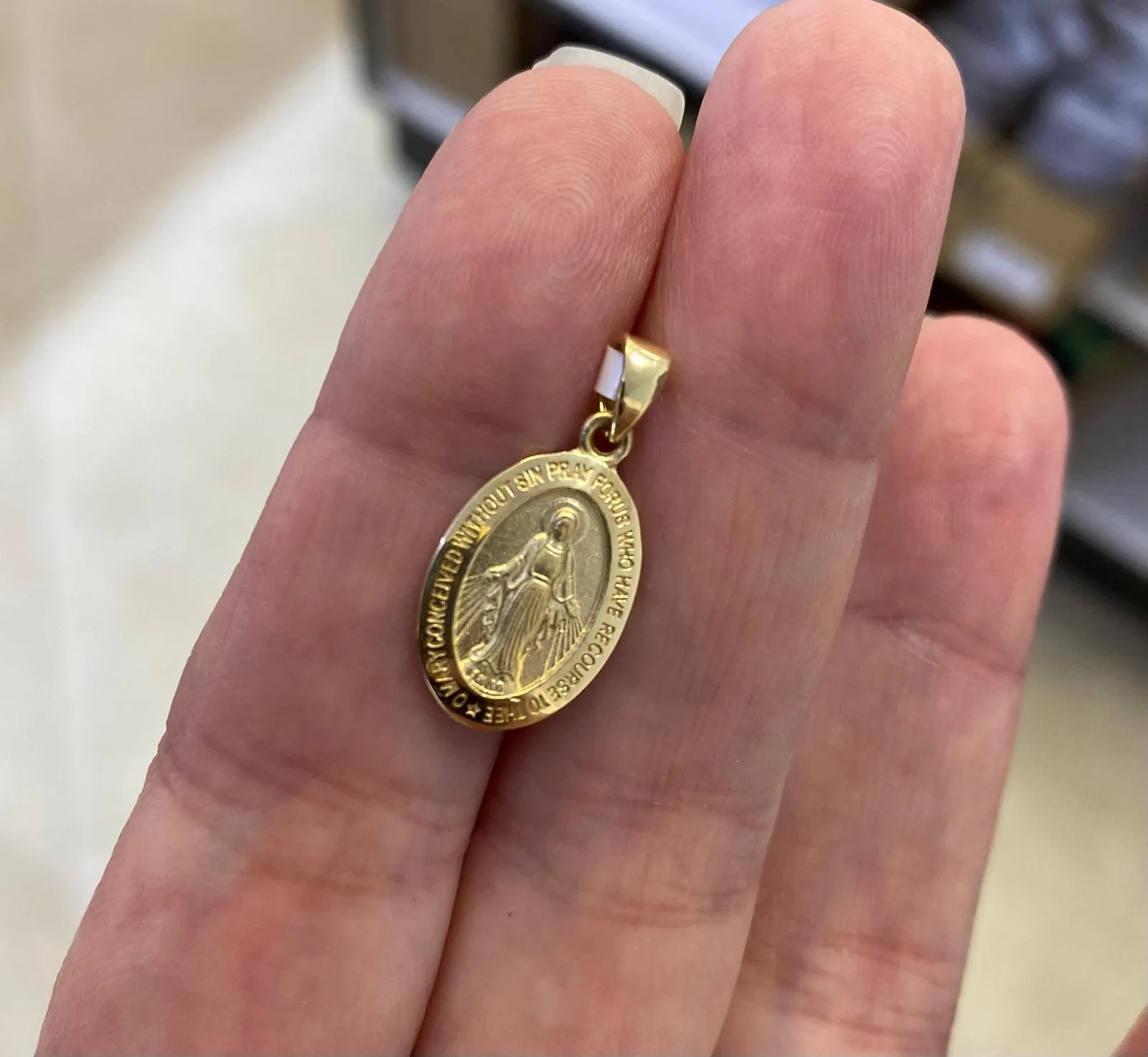 15mm Oval Miraculous Medal
