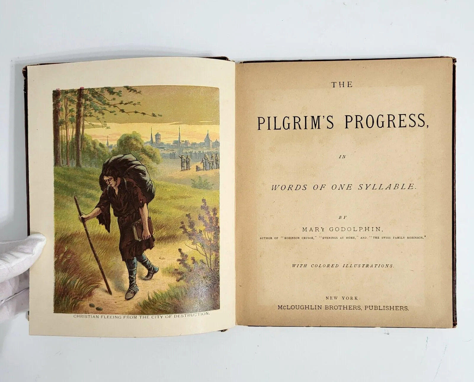 189 PILGRIM'S PROGRESS One Word Syllable Hardcover Illustrated