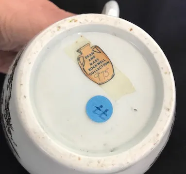 18th Century Worcester Porcelain Globular Teapot with Black Transfer Prints.