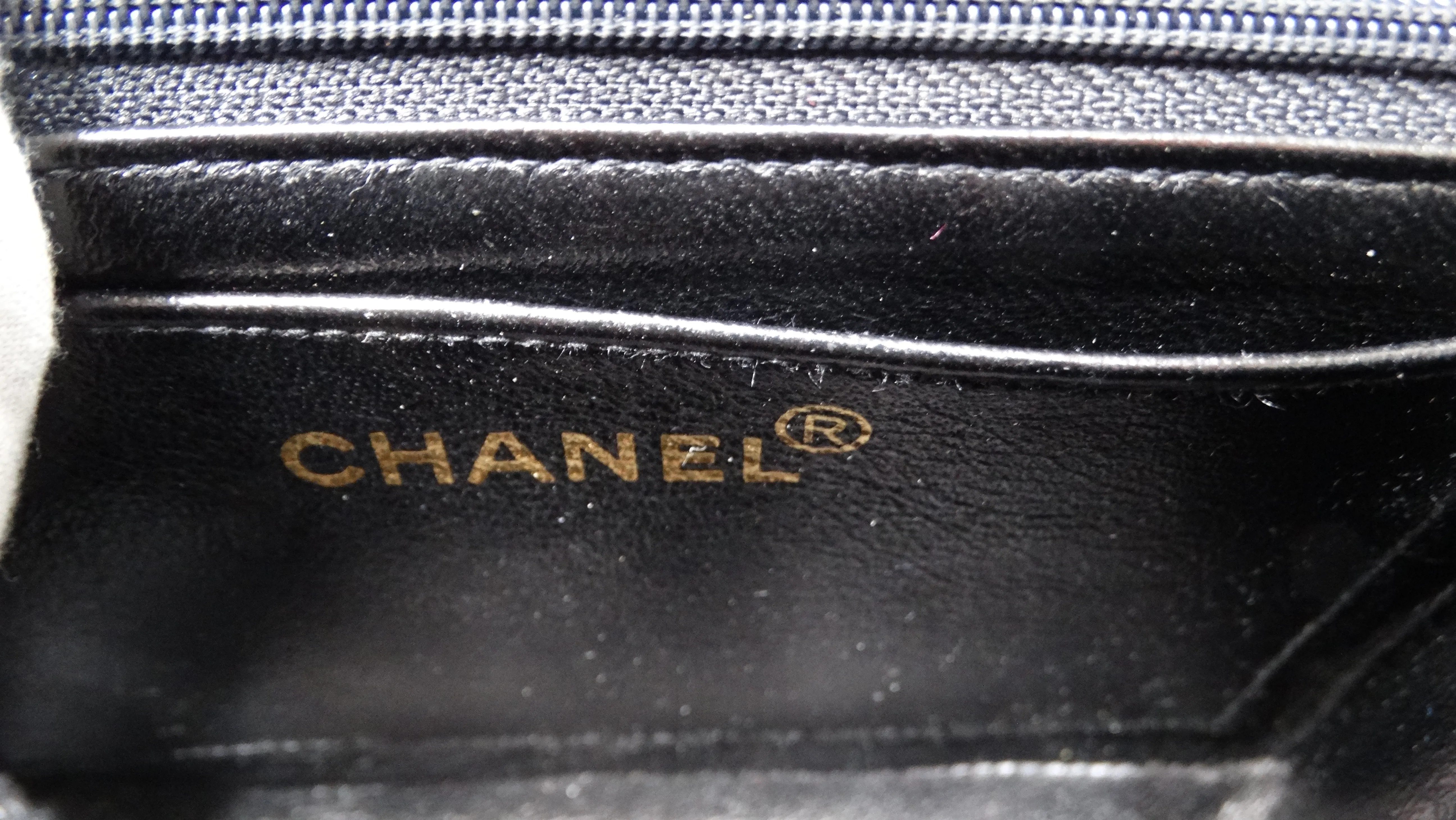 1999 Black Chanel Square Mini Caviar Leather Flap Bag