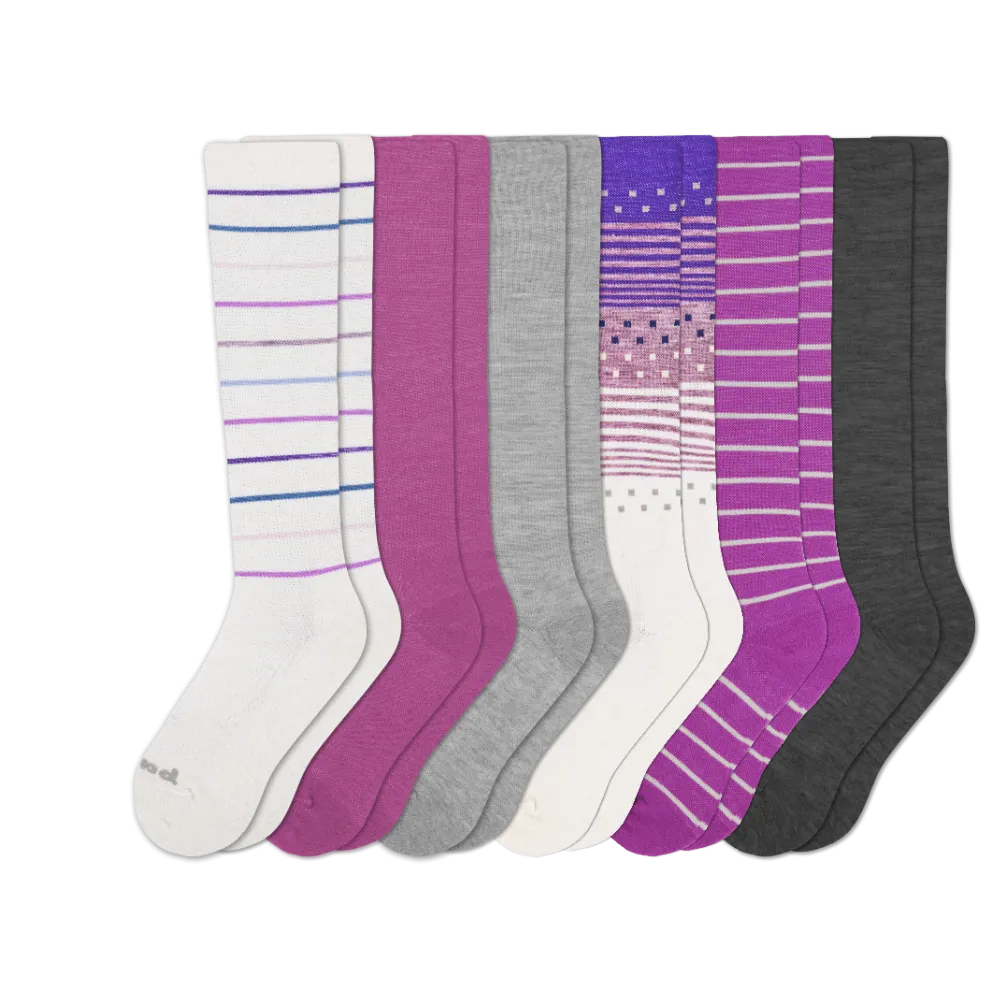 6 Pack - Women's Compression Socks