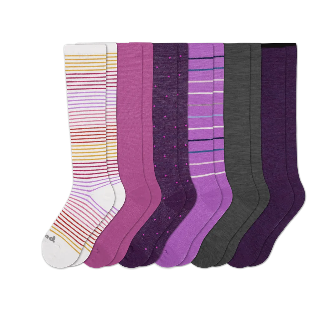 6 Pack - Women's Compression Socks