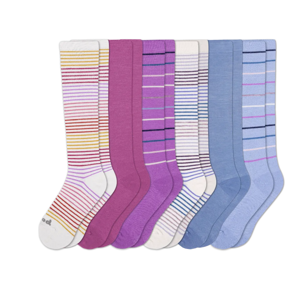 6 Pack - Women's Compression Socks