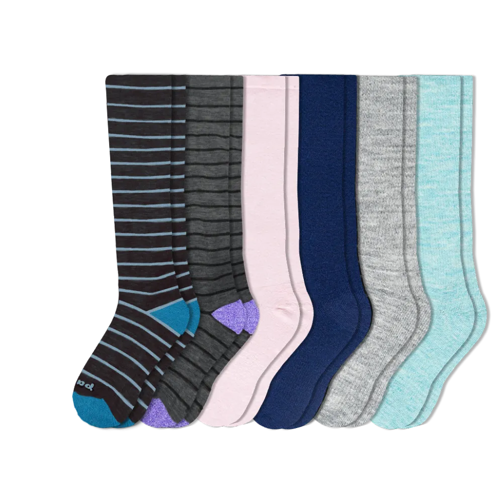 6 Pack - Women's Compression Socks