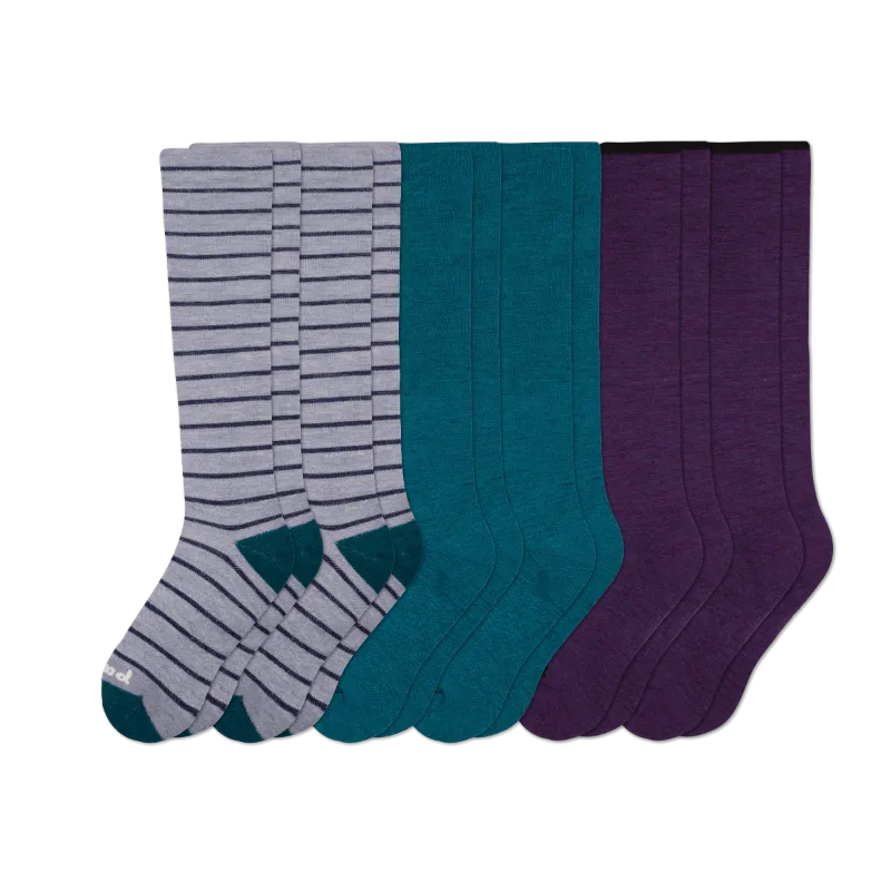 6 Pack - Women's Compression Socks