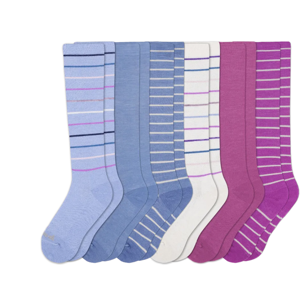 6 Pack - Women's Compression Socks