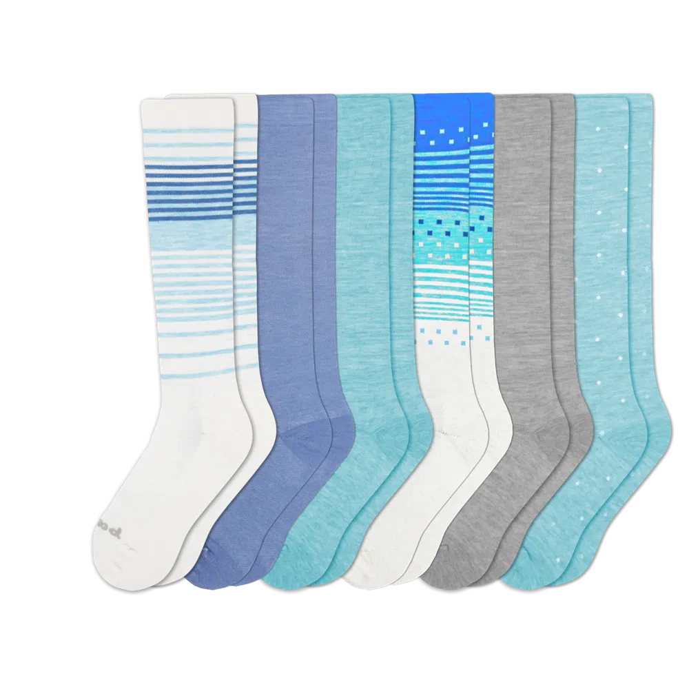6 Pack - Women's Compression Socks