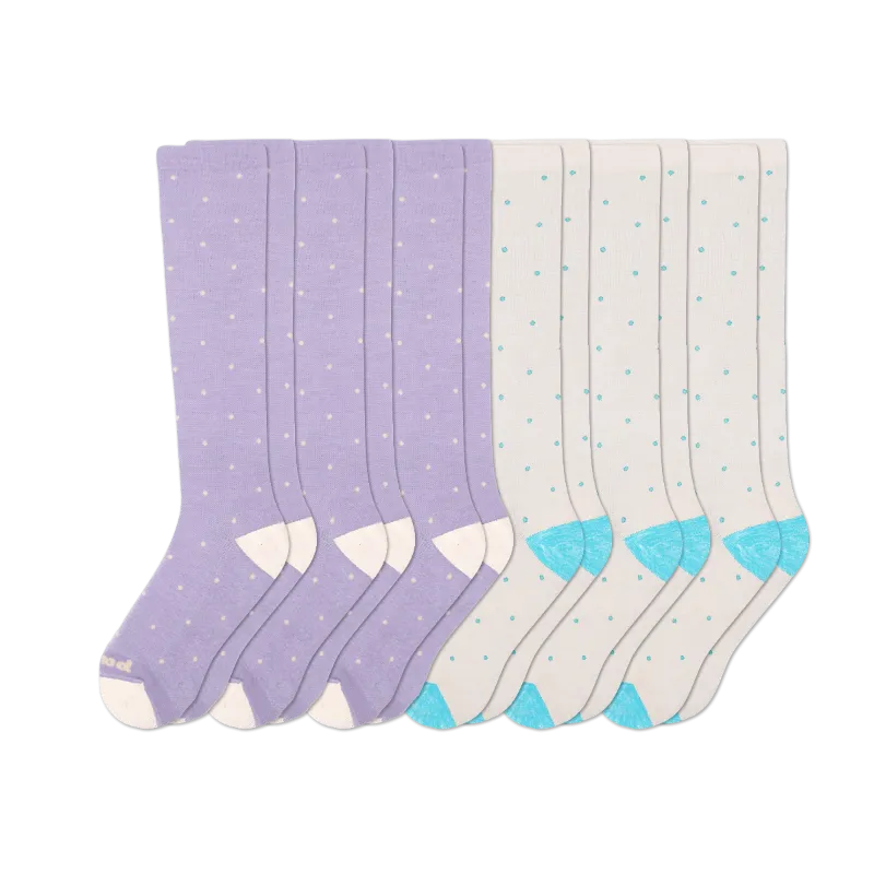 6 Pack - Women's Compression Socks