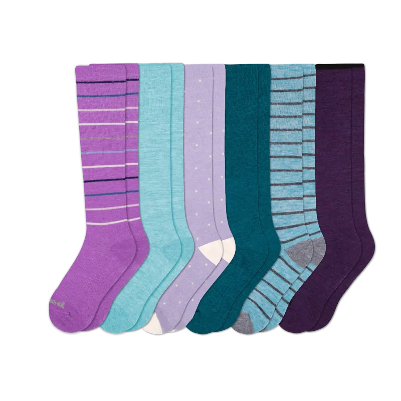 6 Pack - Women's Compression Socks