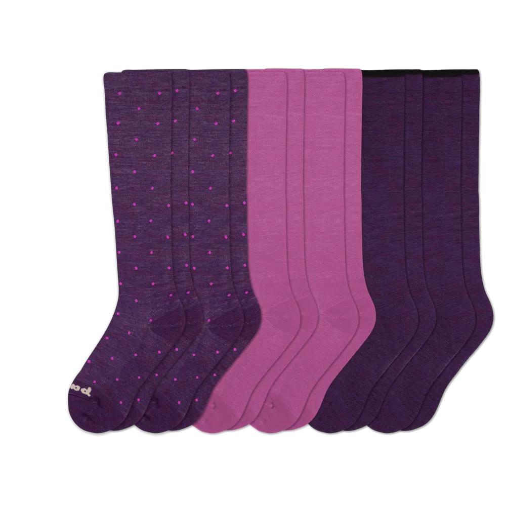 6 Pack - Women's Compression Socks