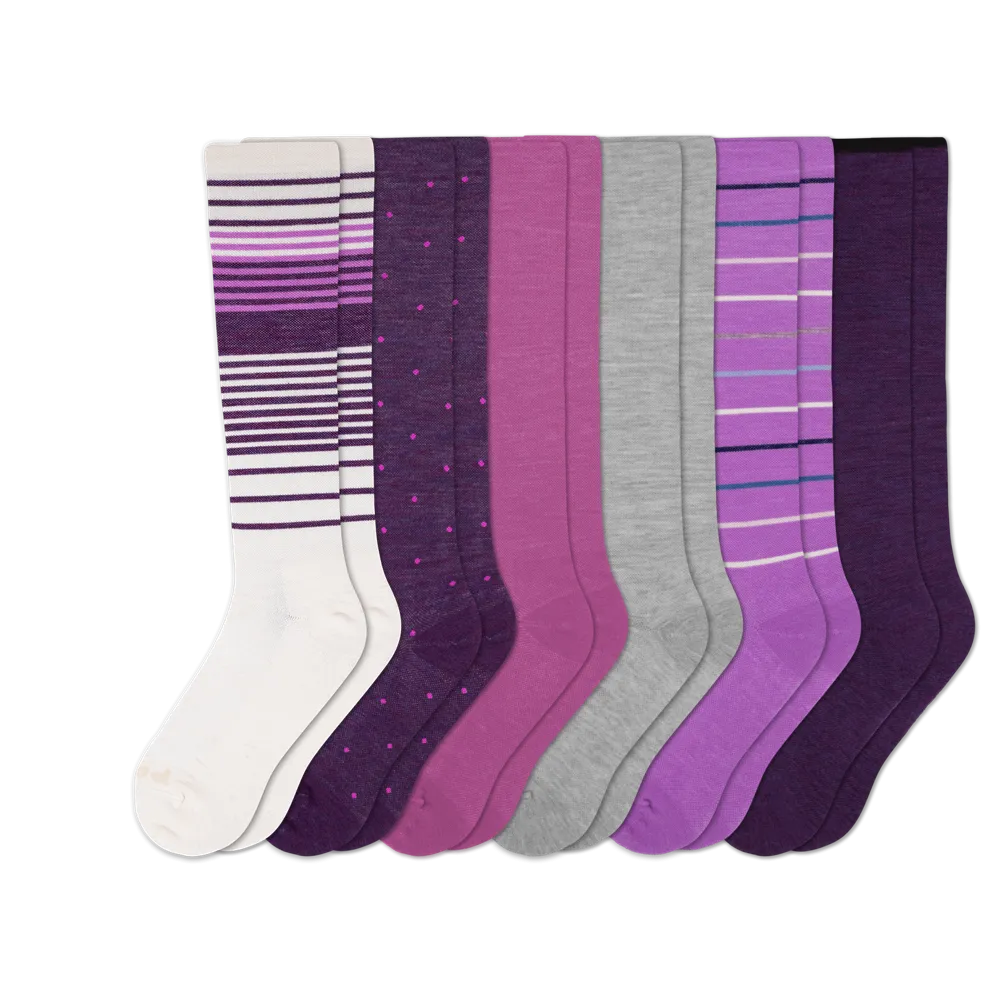 6 Pack - Women's Compression Socks