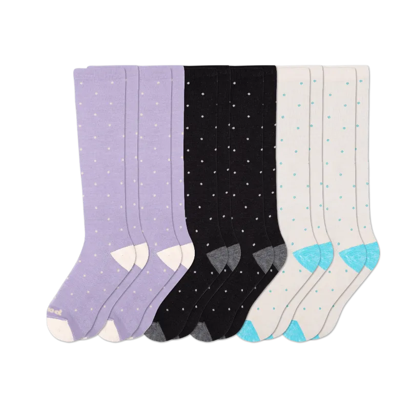 6 Pack - Women's Compression Socks