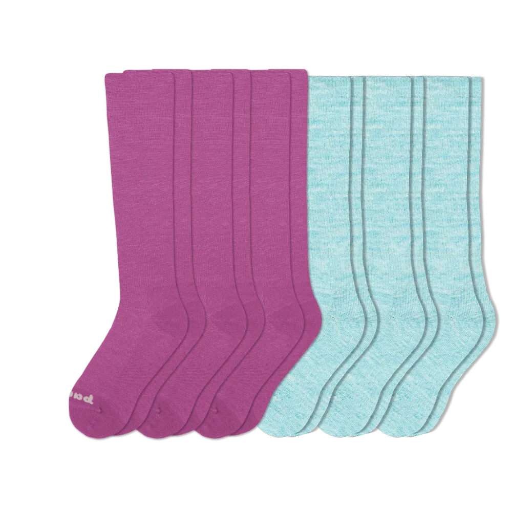 6 Pack - Women's Compression Socks
