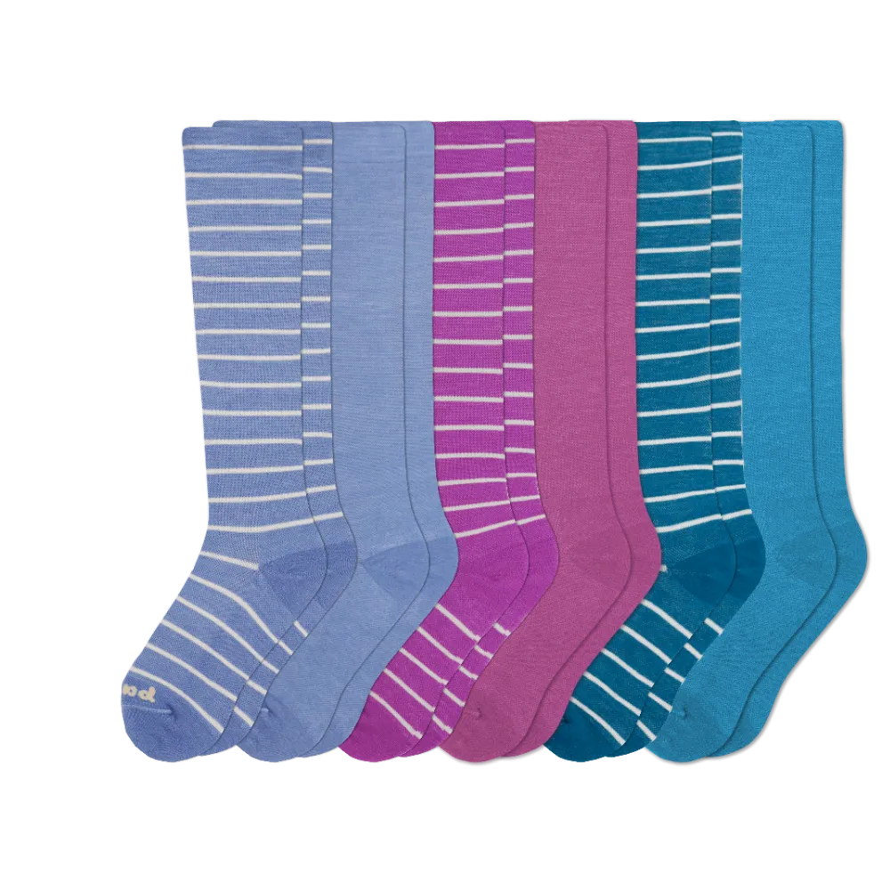 6 Pack - Women's Compression Socks
