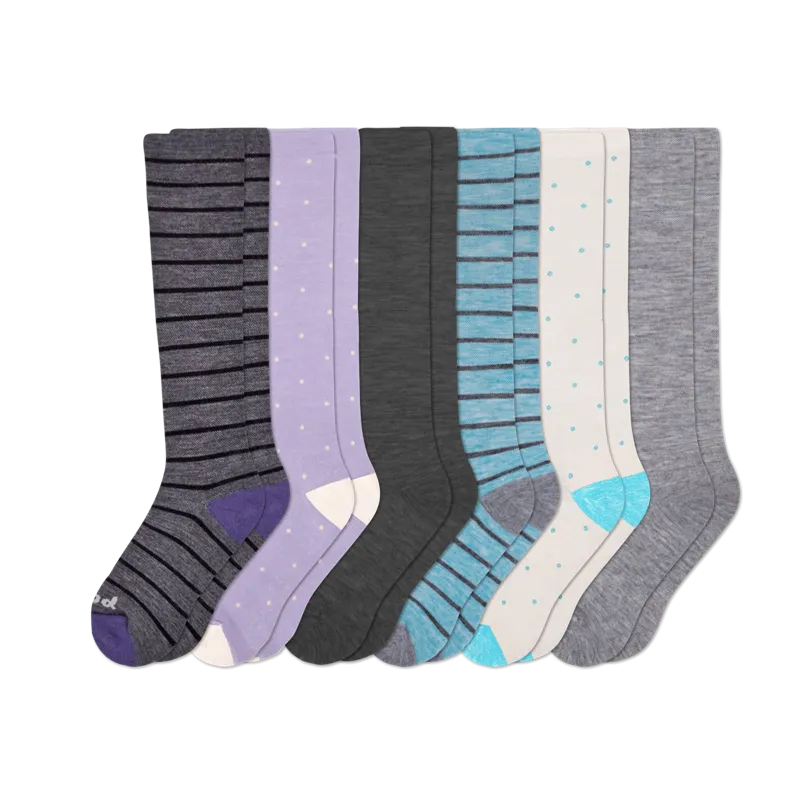 6 Pack - Women's Compression Socks