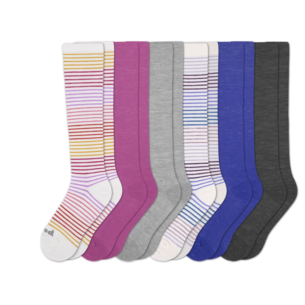 6 Pack - Women's Compression Socks