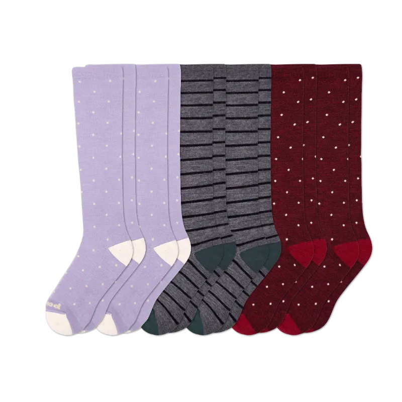 6 Pack - Women's Compression Socks