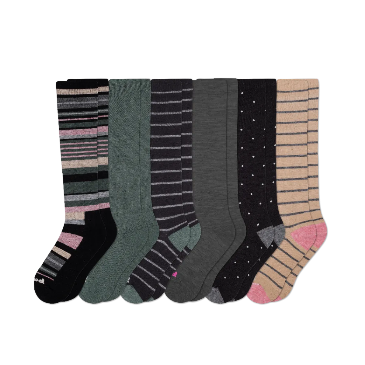6 Pack - Women's Compression Socks
