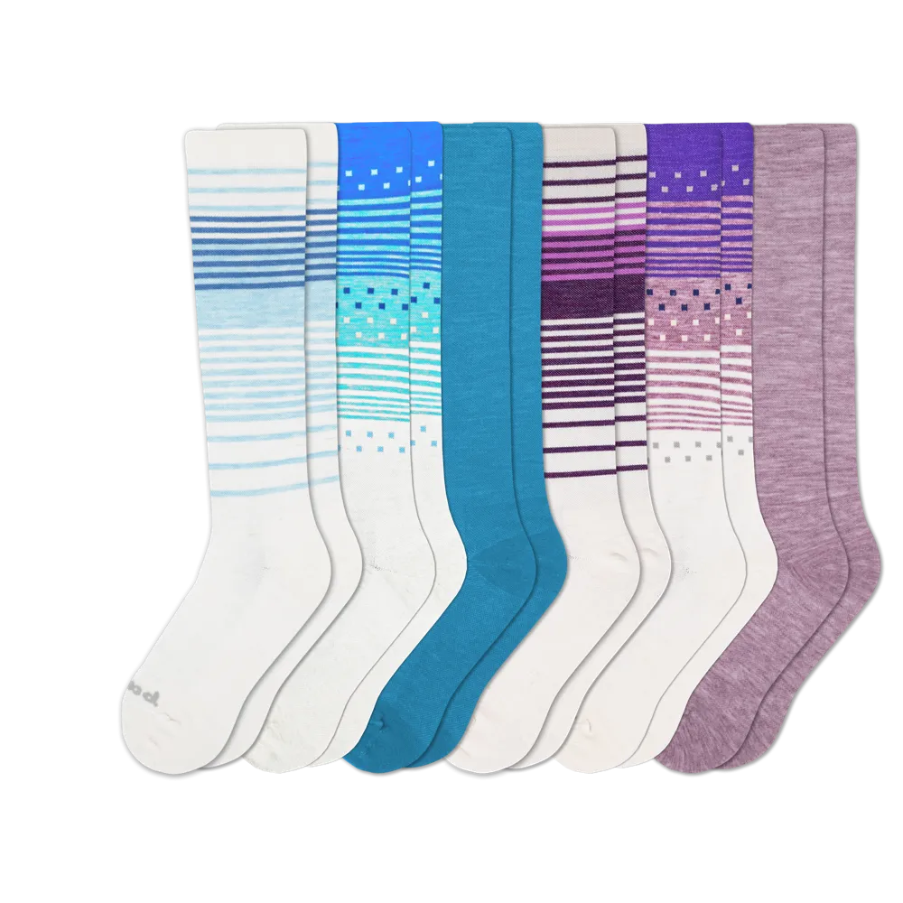 6 Pack - Women's Compression Socks