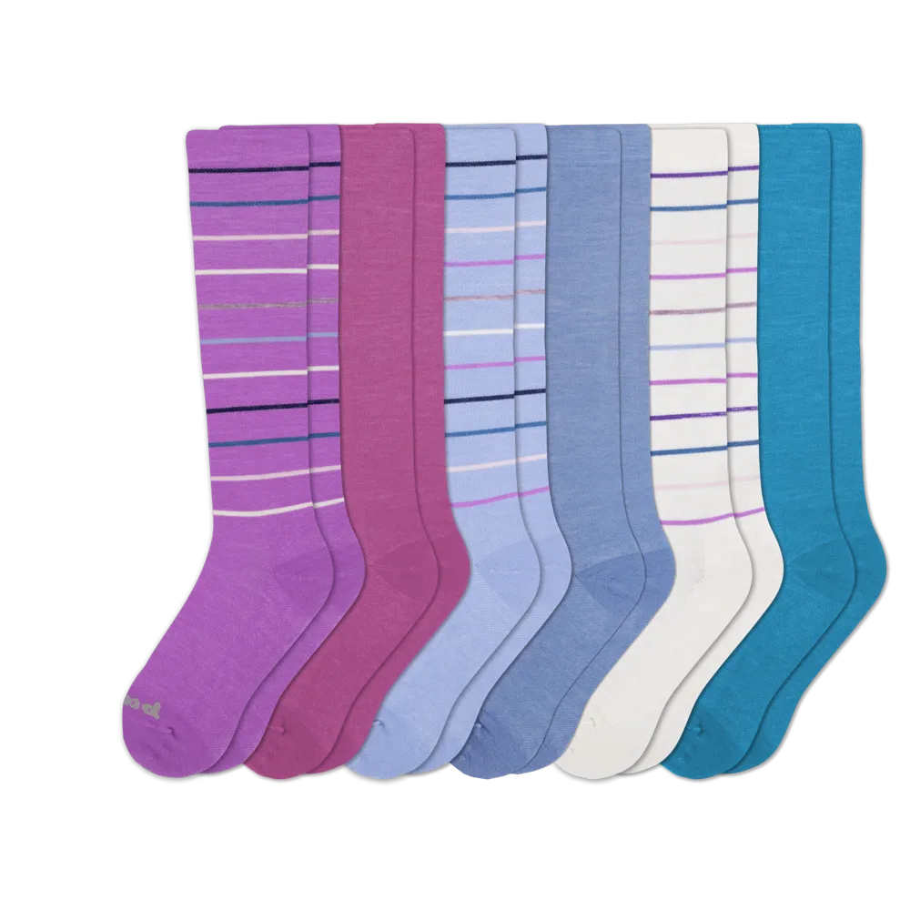 6 Pack - Women's Compression Socks