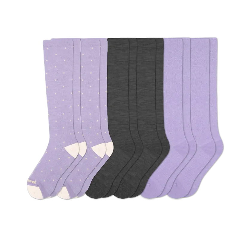 6 Pack - Women's Compression Socks