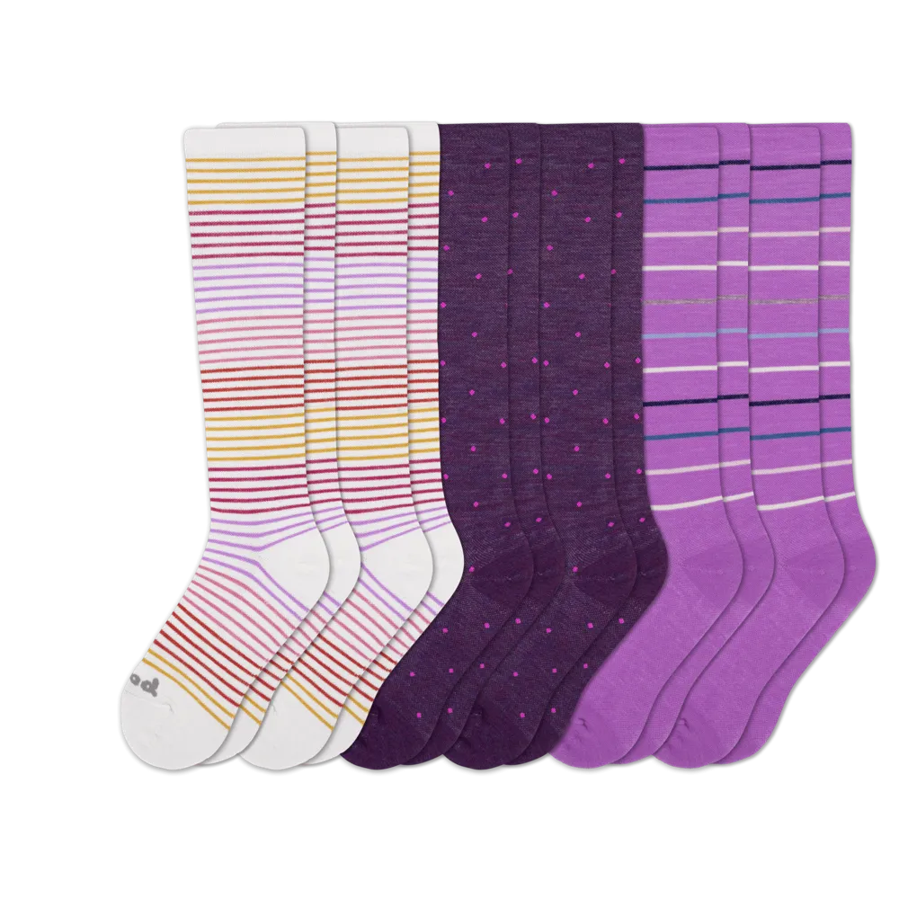 6 Pack - Women's Compression Socks