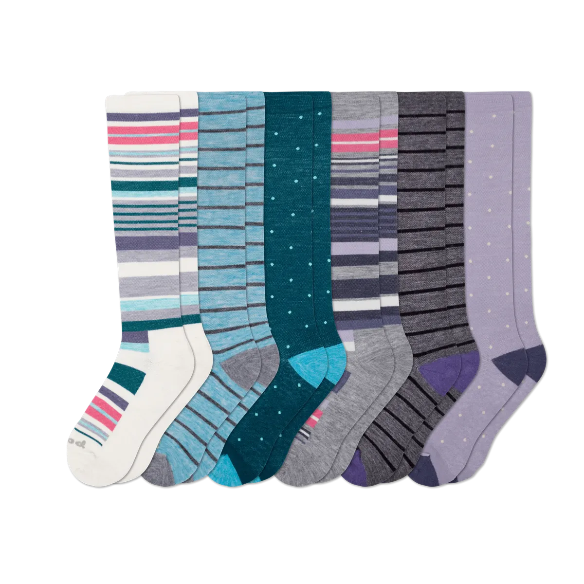 6 Pack - Women's Compression Socks