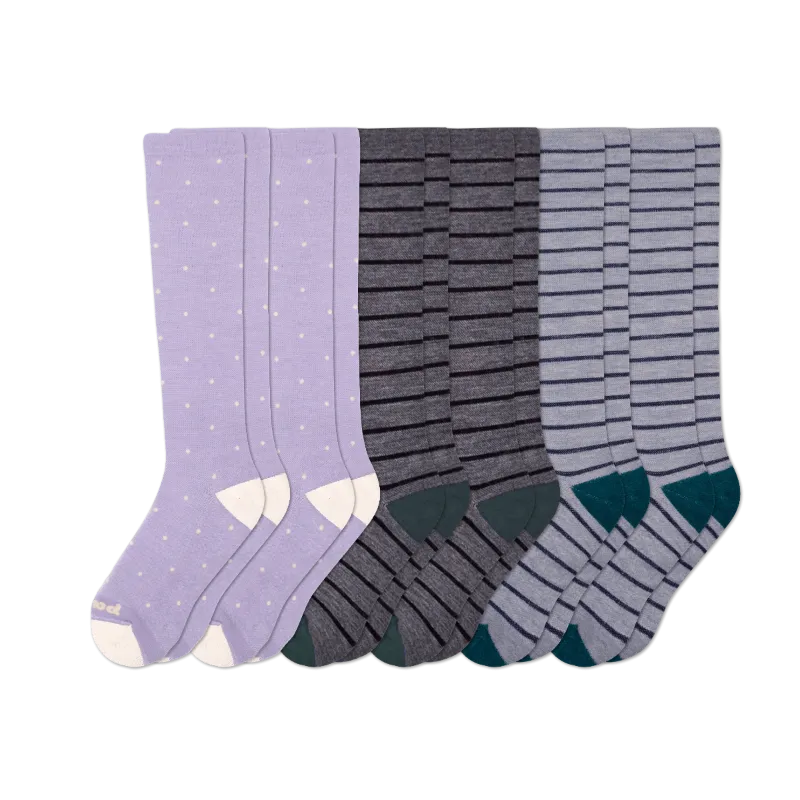 6 Pack - Women's Compression Socks