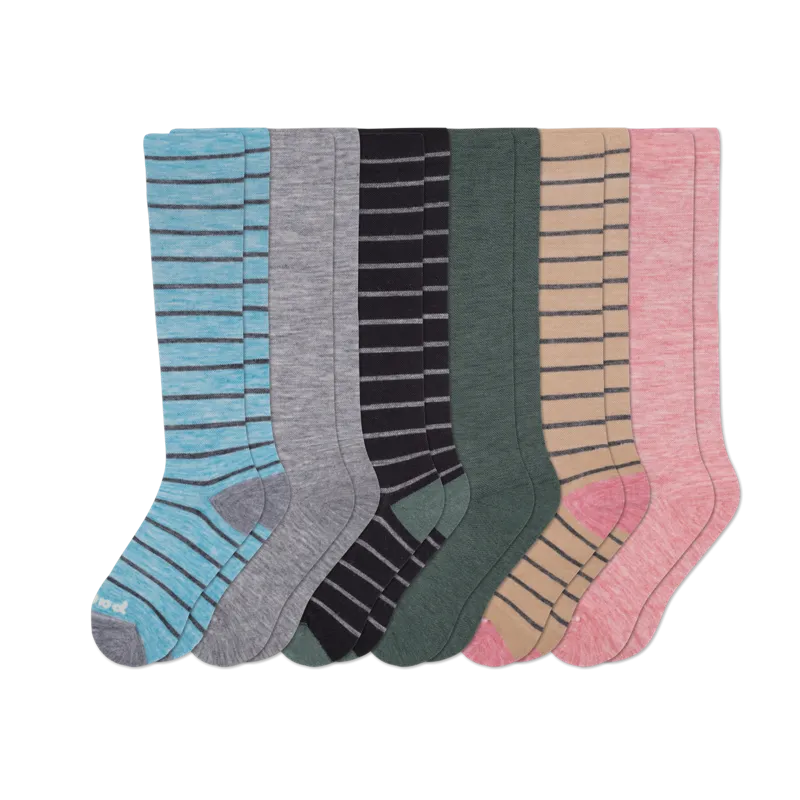 6 Pack - Women's Compression Socks