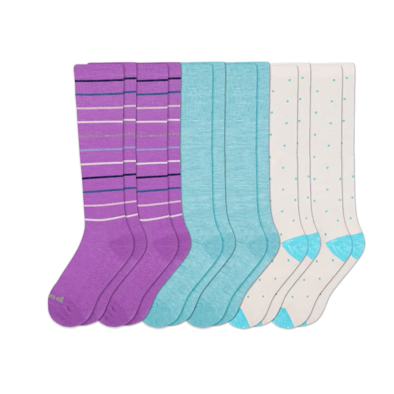 6 Pack - Women's Compression Socks