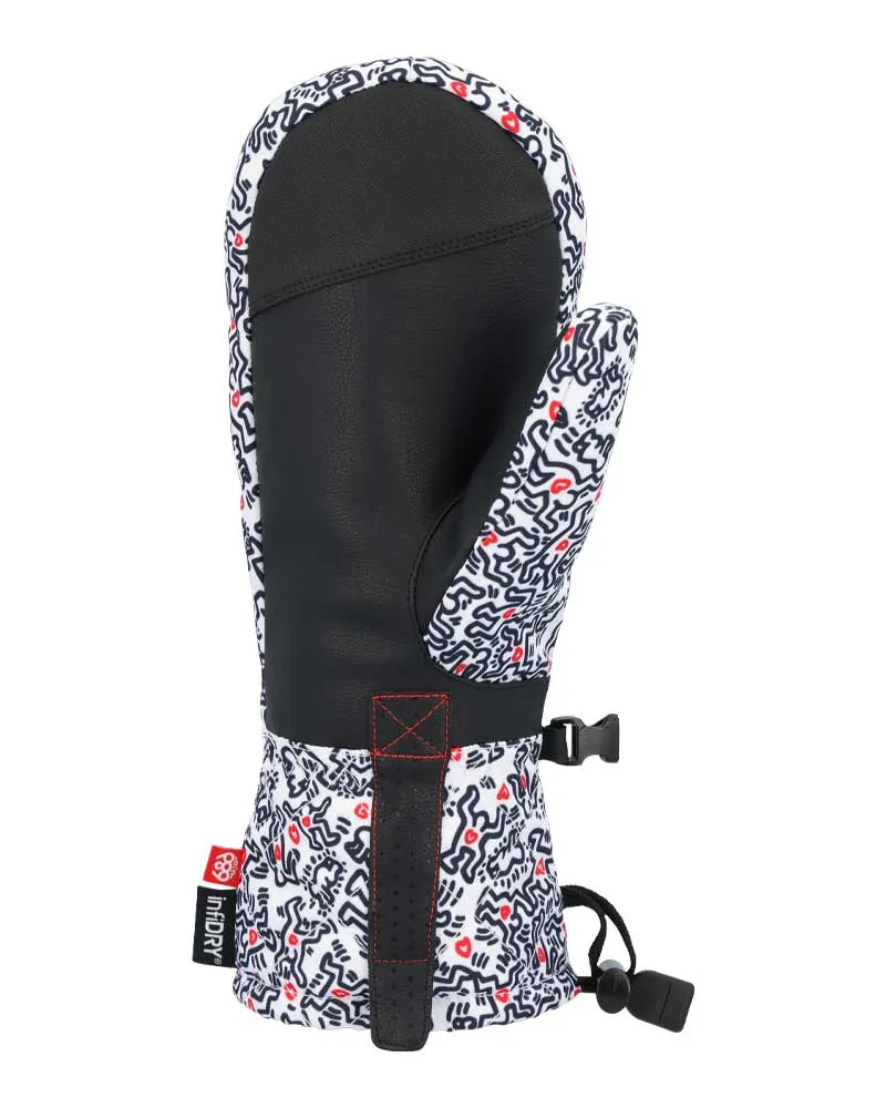 686 Women's Jubilee Mitt Keith Haring White 2025