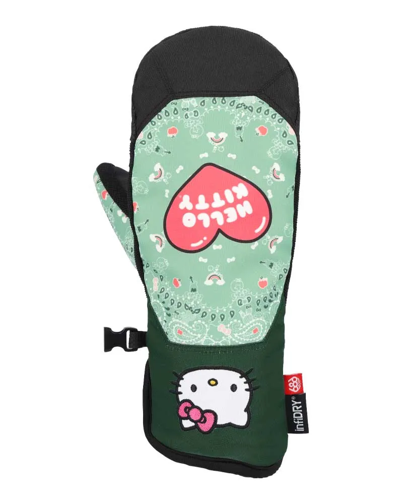 686 Women's Revel Mitt Hello Kitty Seaglass Bandana 2025