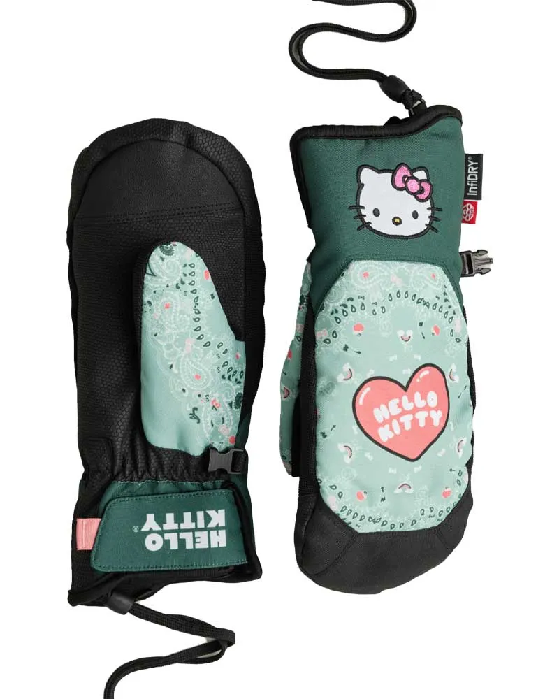 686 Women's Revel Mitt Hello Kitty Seaglass Bandana 2025