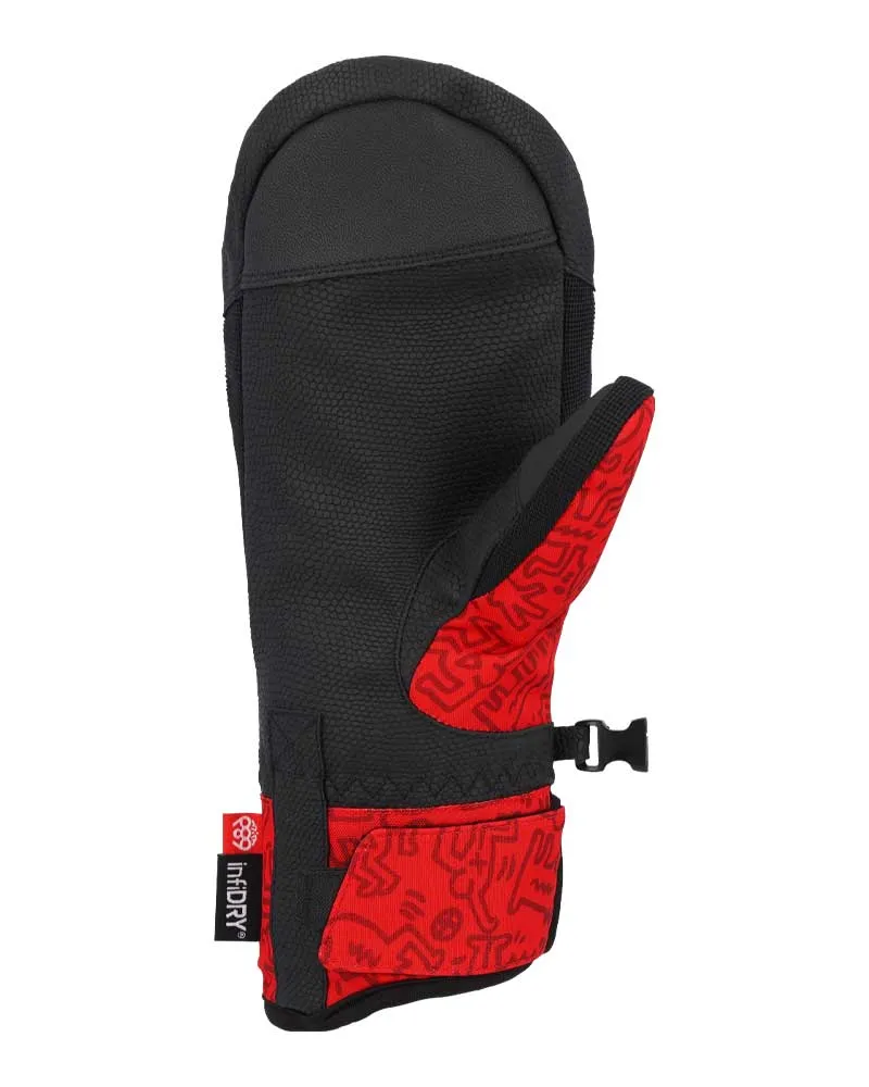 686 Women's Revel Mitt Keith Haring Red 2025