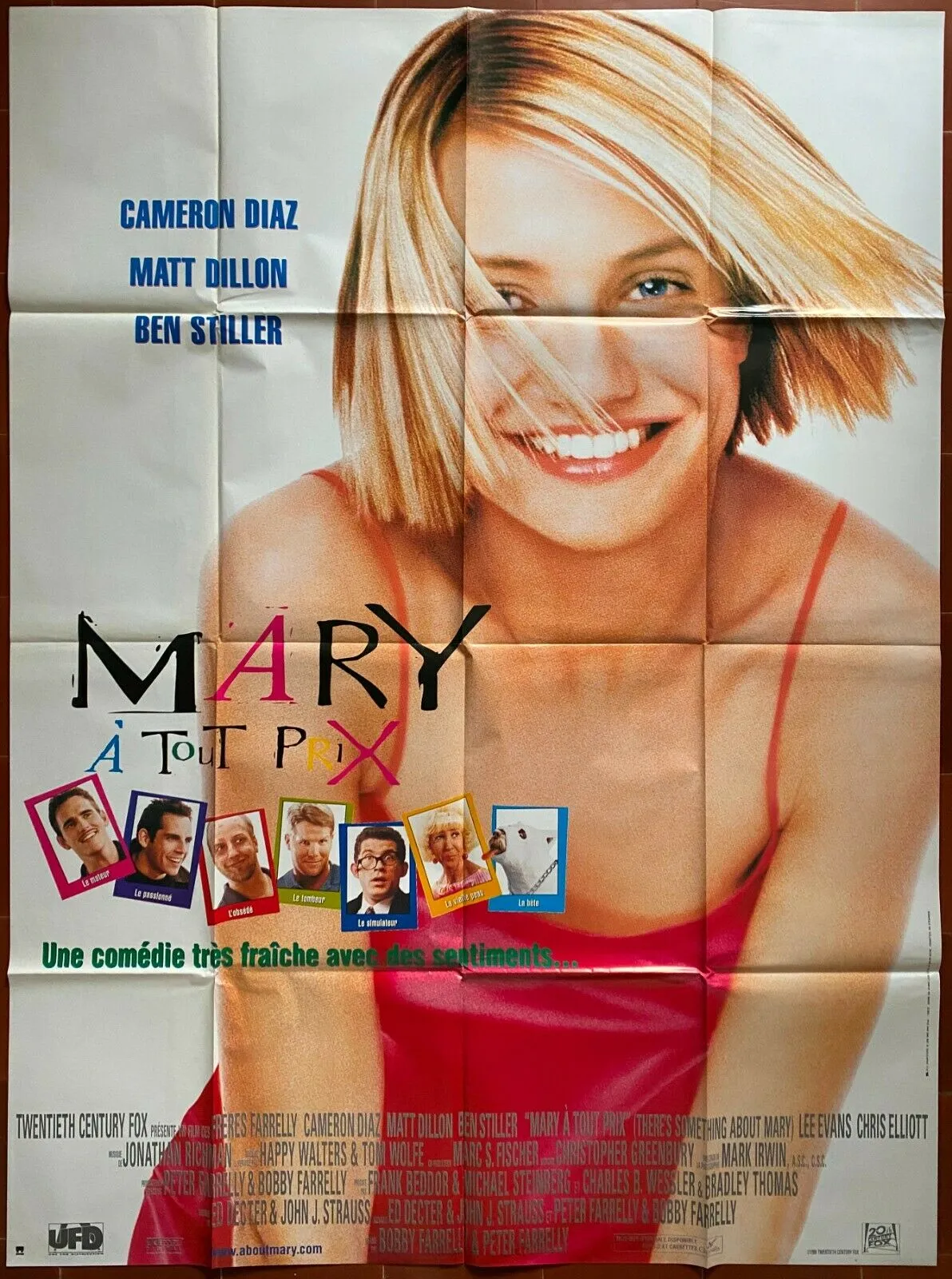 Affiche MARY A TOUT PRIX There's something about Mary CAMERON DIAZ 120x160cm