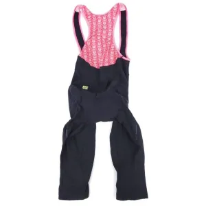 ALE Pink Mesh Top Cycling Bib Capri Shorts Padded Black Women's Small Biking