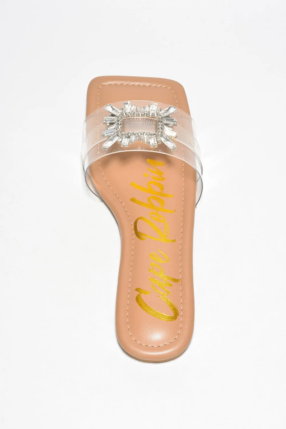 Amiya Clear   Nude Glam Star Slides