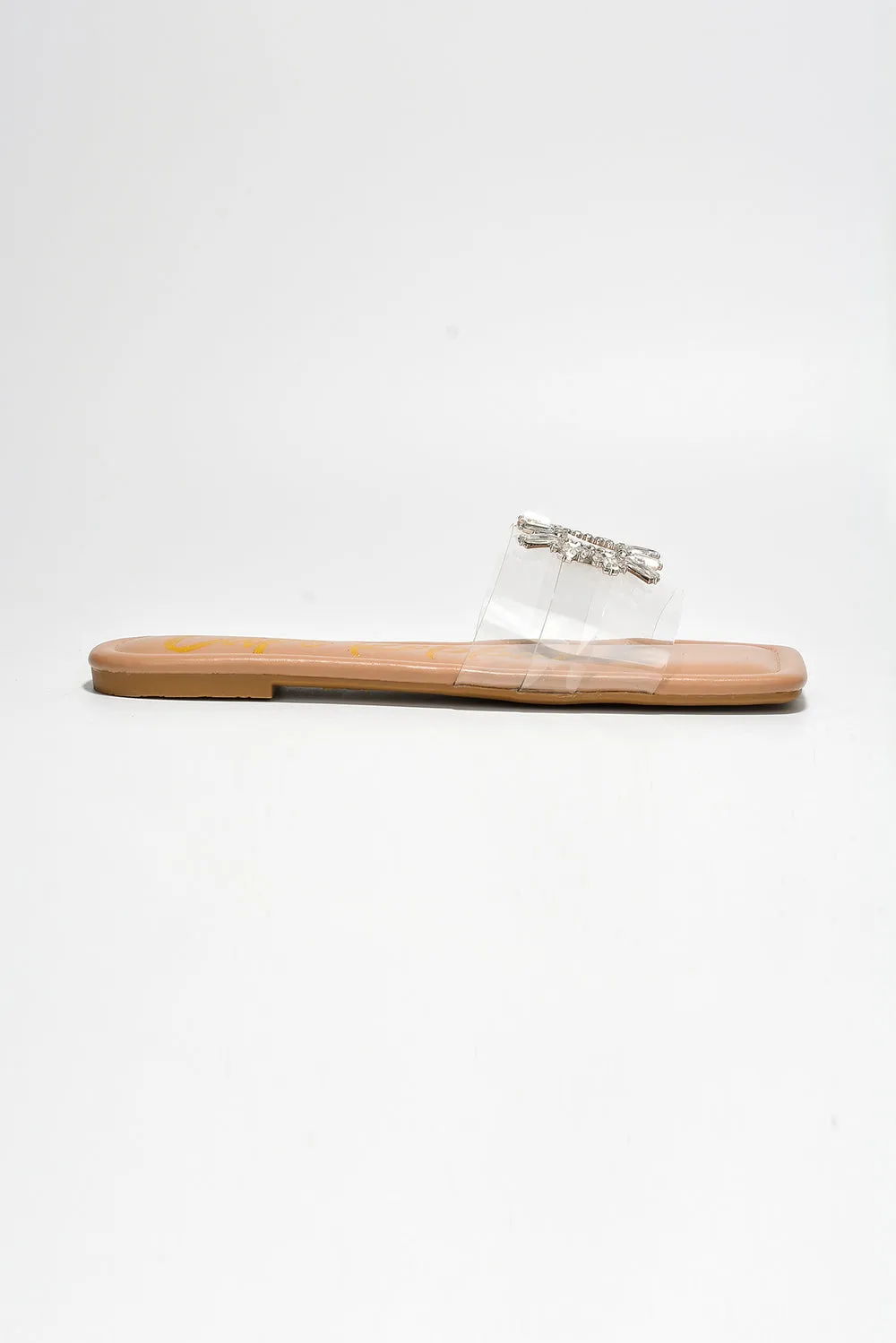 Amiya Clear   Nude Glam Star Slides