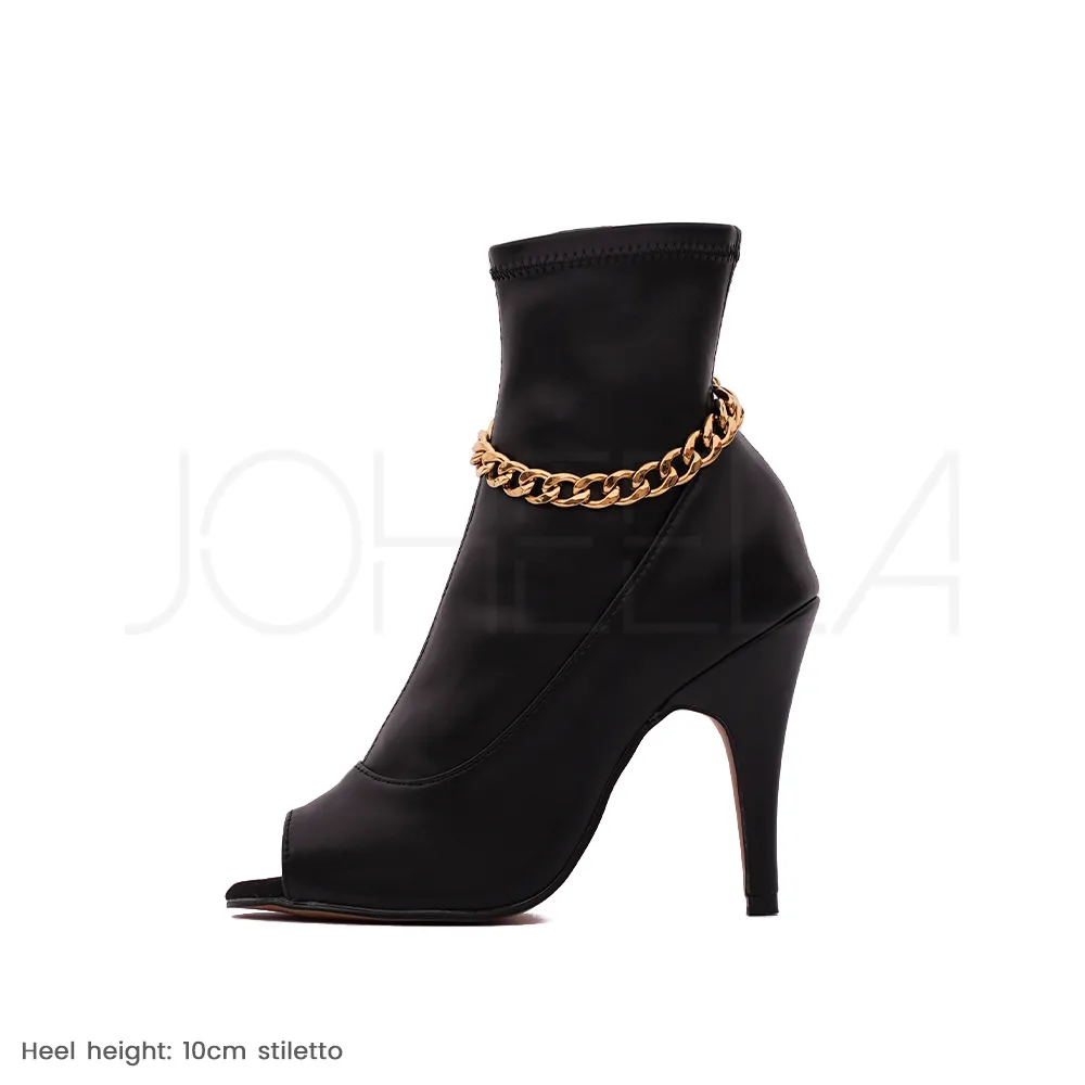 Ana - Chaînes dorées - Talons stilettos standard - Personnalisable