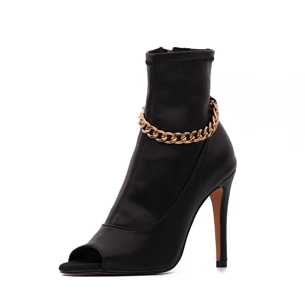 Ana - Chaînes dorées - Talons stilettos standard - Personnalisable