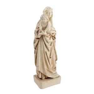 Antique French Plaster Holy Mother Statue