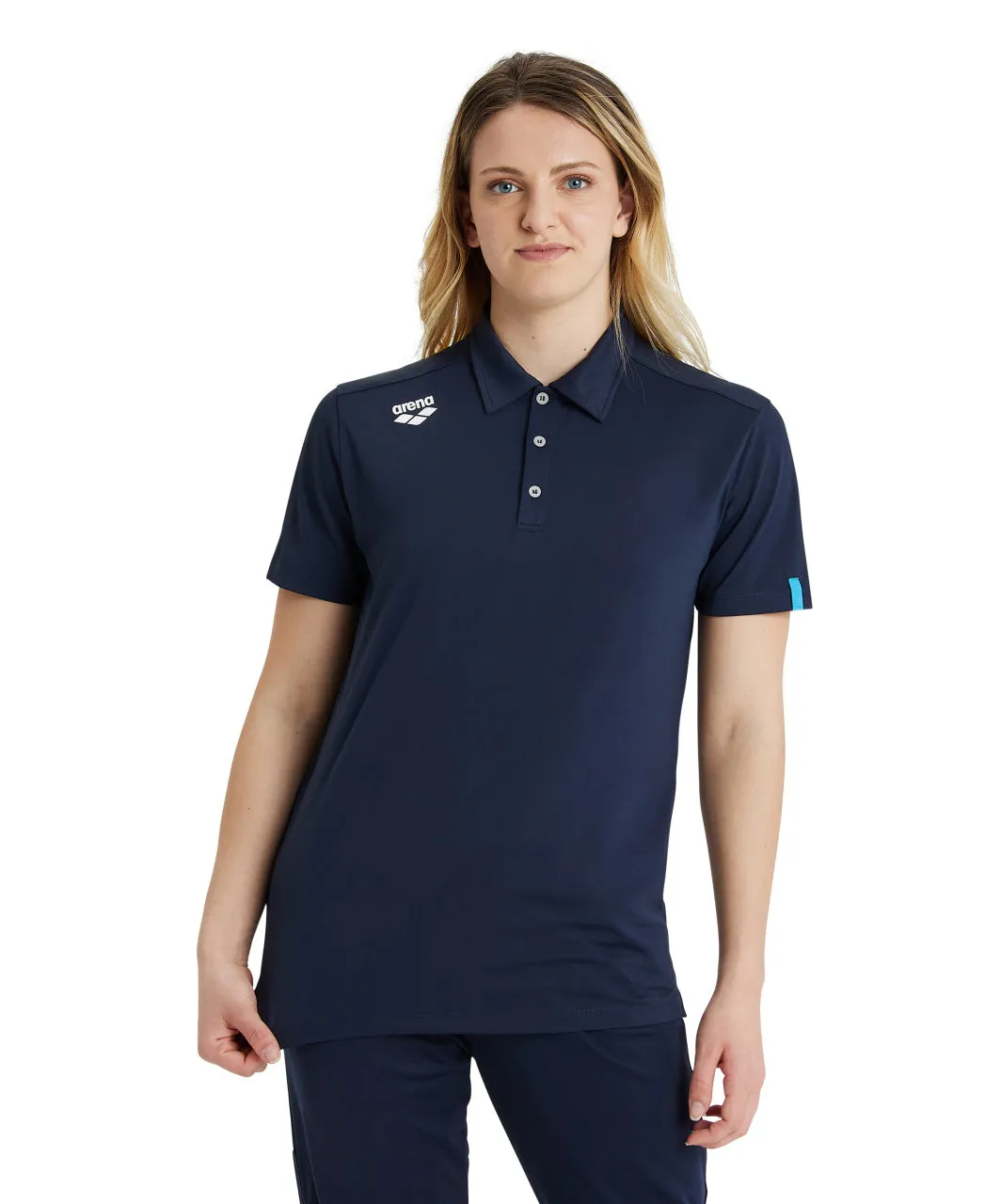 Arena Team Unisex Solid Polo Shirt - Navy