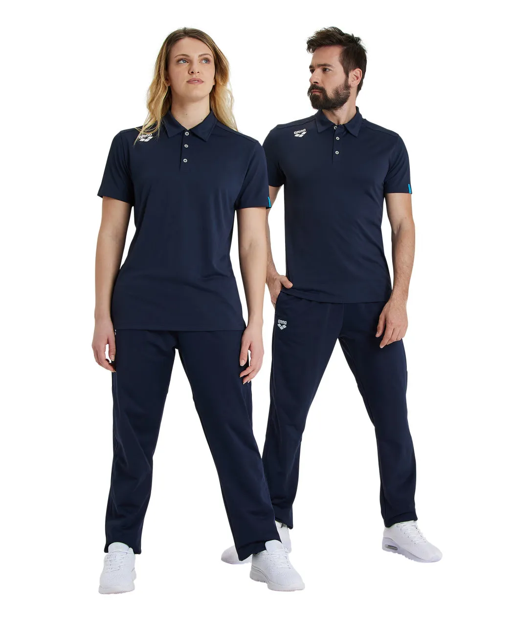 Arena Team Unisex Solid Polo Shirt - Navy