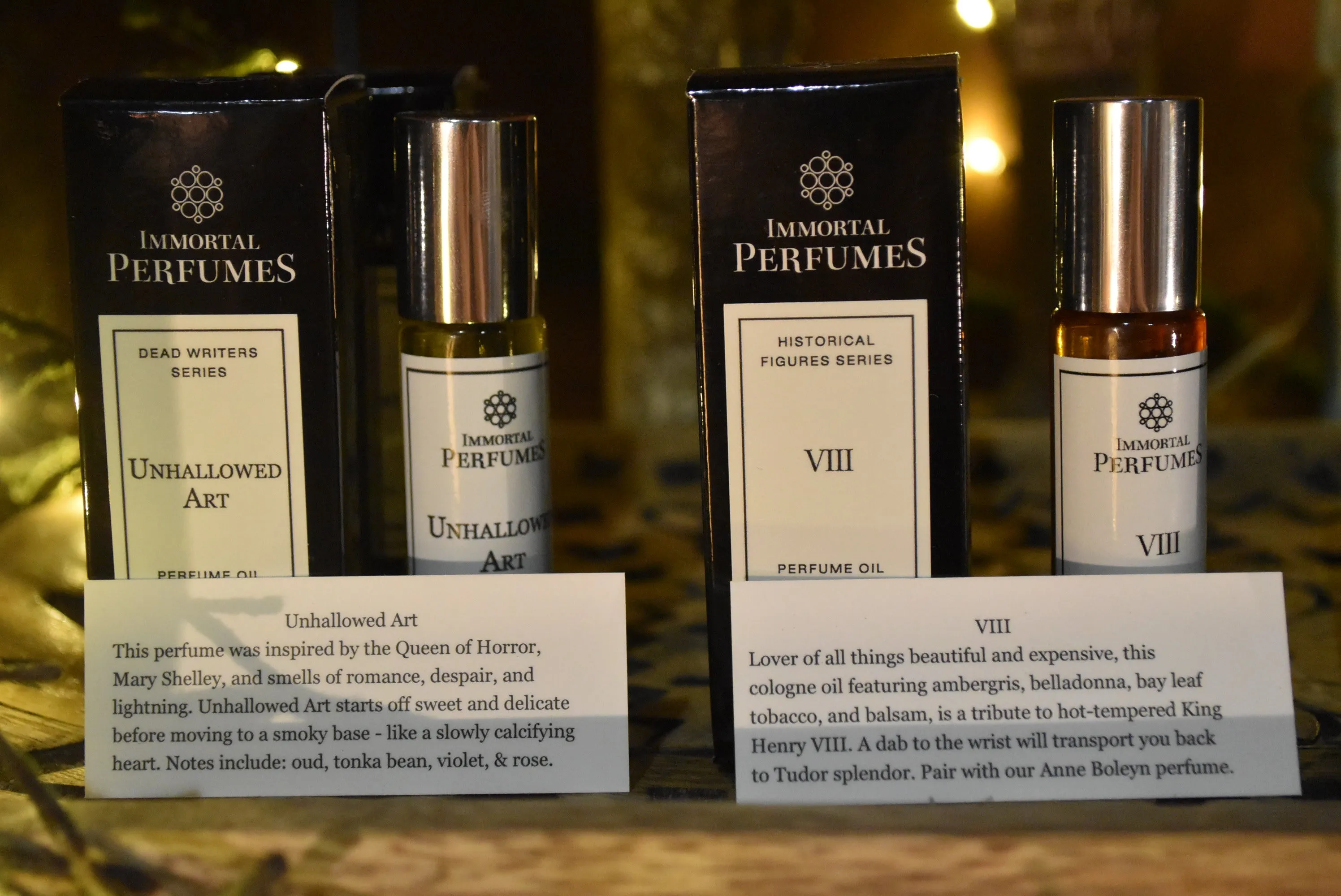 Artisanal Immortal Perfume & Cologne, multiple scents